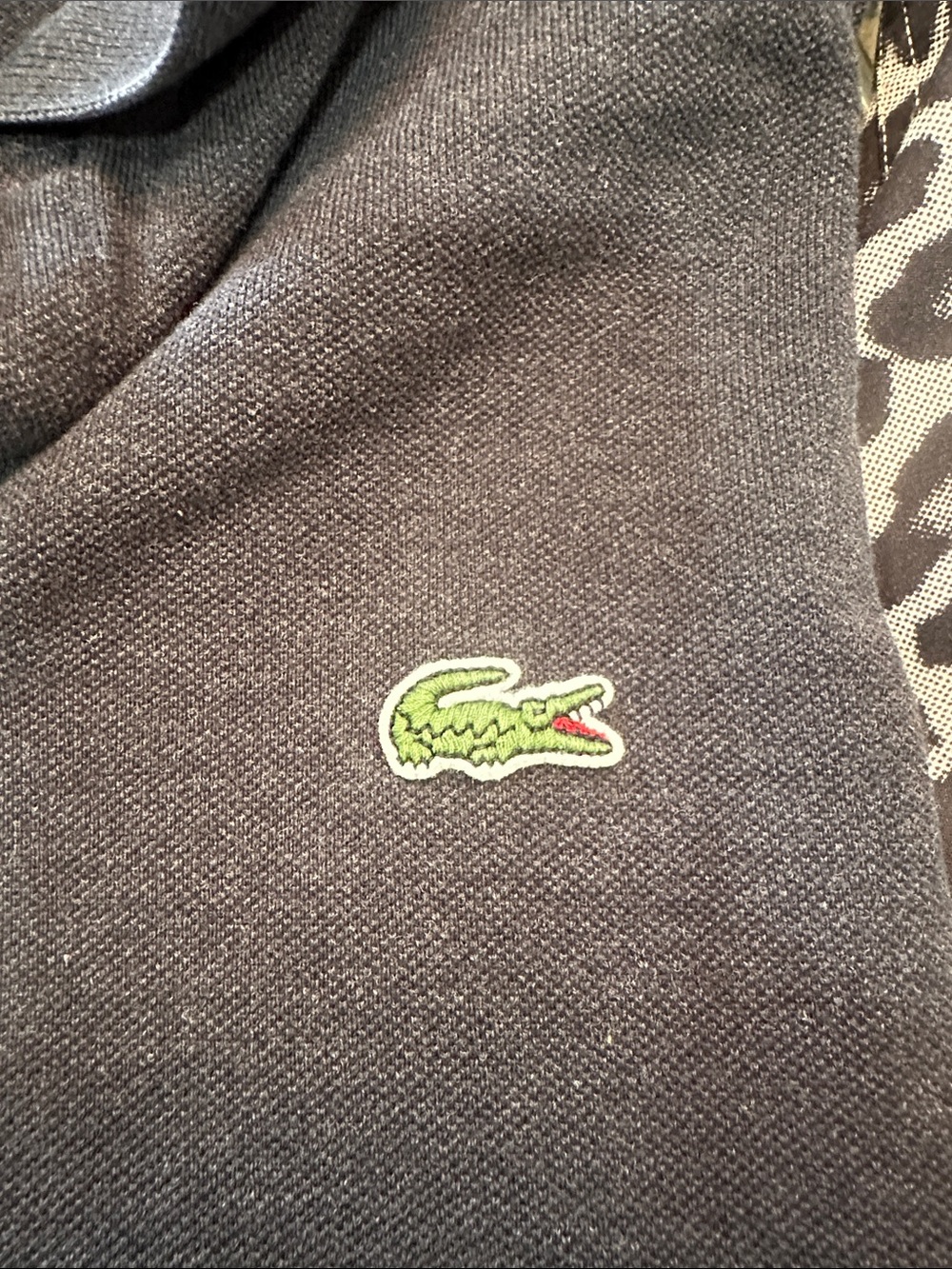 Lacoste mens long sleeve Dark Gray Classic Polo with Crocodile Logo - Picture 3 of 3